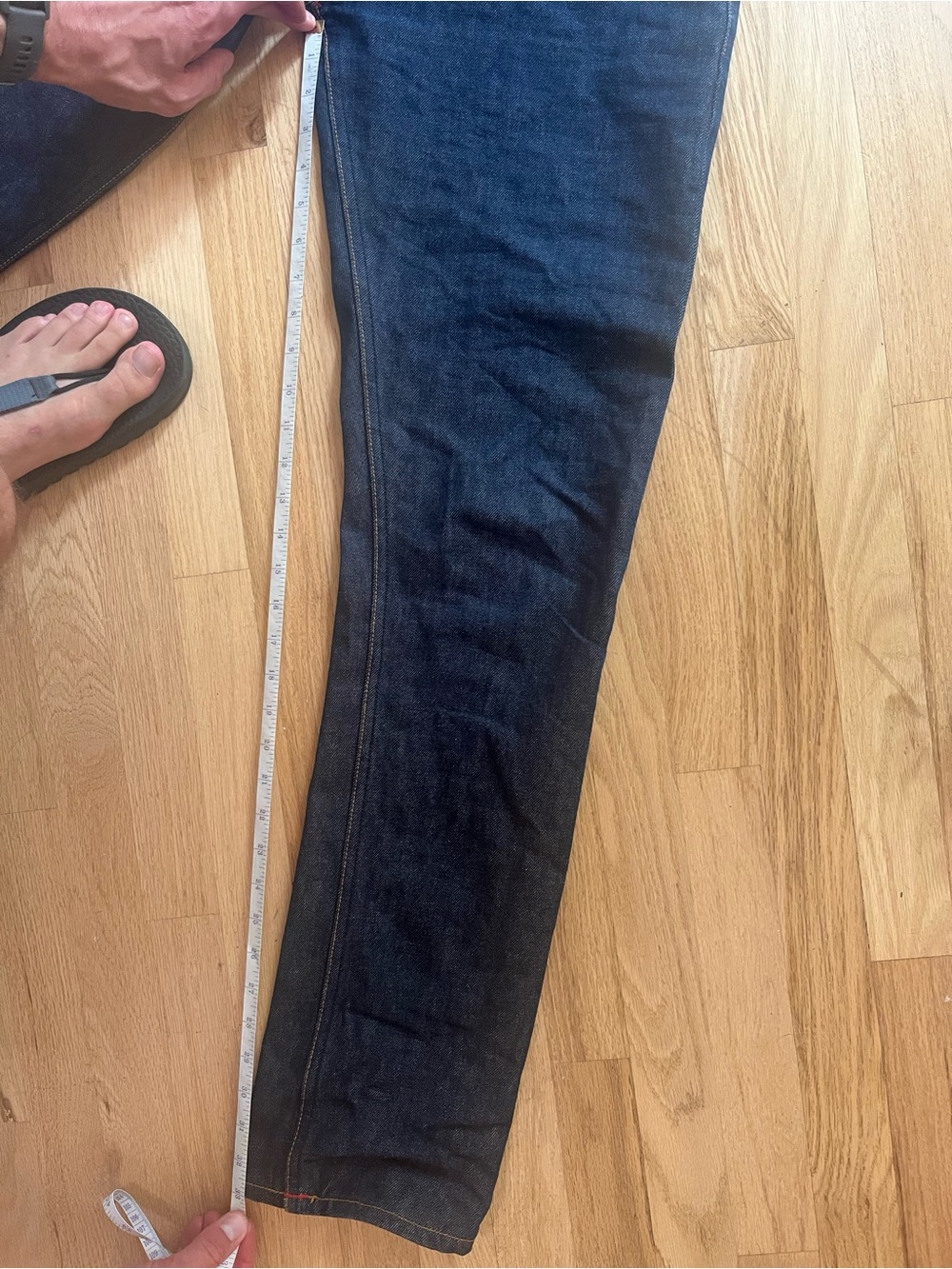 Gustin Slim Straight Men's Jeans - Dark Indigo - Picture 6 of 8